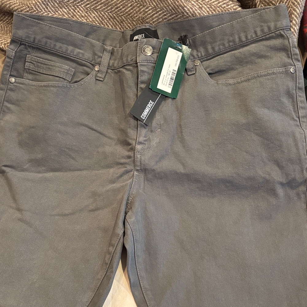 Charcoal Gray Straight Men Jeans
